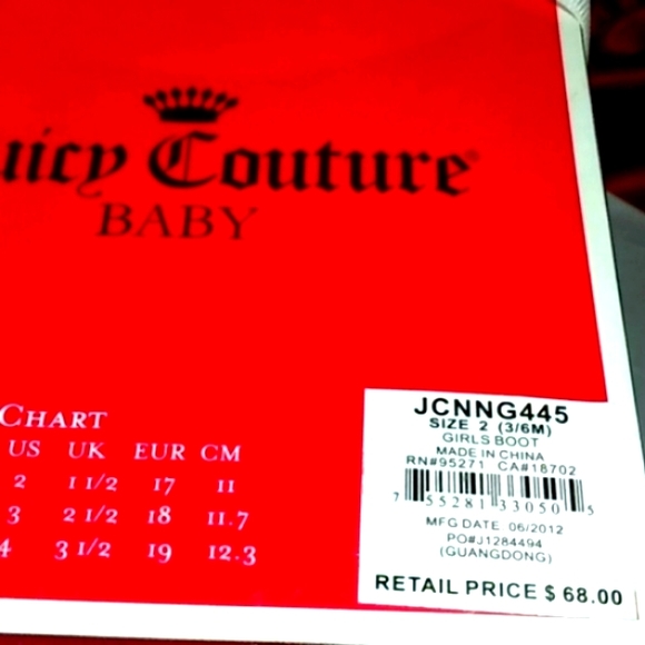 Juicy Couture Warm Stylish Baby Boots NWT - Picture 4 of 9